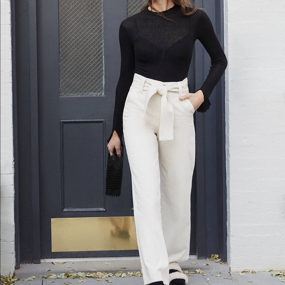 Urban Outfitters BDG High + Wide Tie Belt Jean